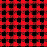 Highland Crosshatch Buffalo Check Contemporary Floor Covering(Black)