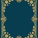 Art Nouveau Vinework with Enchanted Blossom and Ornamental Detailing(Gold)