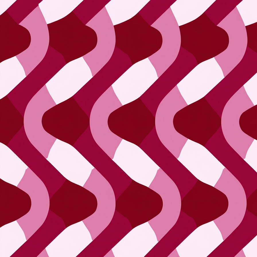 Modern Interlocking with Dynamic Gradient Accents (Pink) - ODIKA