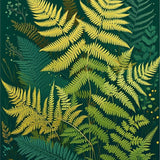 Lush Green Abstract Floral Design(Green)