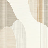 Elegant Striped Boucle with Wave and Neutral Beige Tones(Beige)