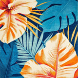 Elegant Colorful Tropical Aesthetic(Blue)