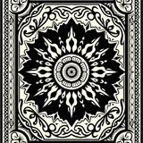 Medallion Abstract Boho Style (Black)
