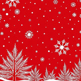 Joyful Winter Wonderland Walkway Celebration Tapestry(Red)