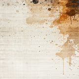 Beige Brown Artistic Splatter Indoor Area(Beige)