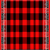 Jolly Farmhouse Checkered Seasonal Entrance Statement(Red)