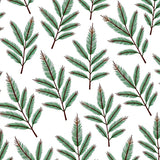 Winter Pine Branch Interlocking Plush Floor(White)