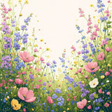 Floral Meadow Pink Garden Indoor(Pink)