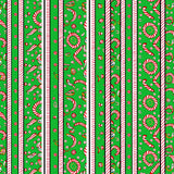 Classic Cane Stripe Walkway Cover with Peppermint Swirl Design(Green)