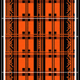 Autumn Festival Plaid with Dynamic Interlocking Lattice(Orange)