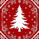 Wintry Wonderland Spruce Blossom Greeting Floor(Red)