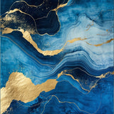 Chic Fluid Patterned Surface(Blue)