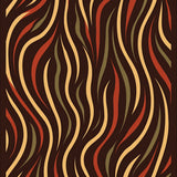 Luxurious Shaggy Textured Wave Decorative Accent(Brown)