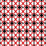 Heritage Gingham Interlocking Lattice Accent(Red)