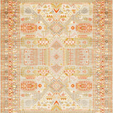 Geometric Farmhouse with Beige Orange Gold Elements(Beige)