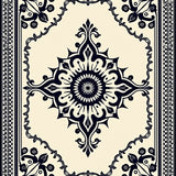 Medallion Reversible with Intricate Floral Motifs(Beige)