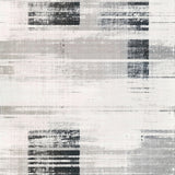 Graphic Dual Tone Striped with Alternating Black White Linear Bands(Gray)