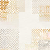 Contemporary Ethnic Inspired Area with Abstract Neutral Rhombus Layers(Beige)