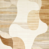 Sophisticated Area Unique Abstract Motif Perfect for Modern Homes(Beige)