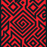Elegant Interlocking Motif Frize Collection(Red)