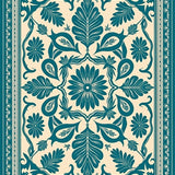 Elegant Botanical Damask Symphony Artisan(Beige)