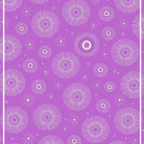 Whimsical Starburst with Dotted and Playful Abstract Motifs (Purple)