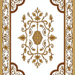 Trellis Tapestry Inspired Floral Ornamentation (Gold) - ODIKA