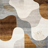 Neutral Showcasing Curved Shapes and Muted Metallic(Beige)