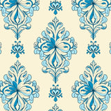 Enchanting Heirloom Damask Blossom Tapestry (Beige) - ODIKA