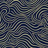 Waves Interlocking Spiral Decorative (Blue)