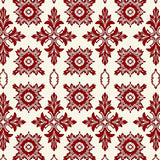 Nordic Snowflake Medallion Interlocking Scandinavian Festive Motif(Red)