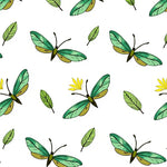 Wilderness Insect Symphony Displaying Elegant Flying Creatures (Green) - ODIKA