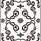 Scrollwork Damask Nouveau Ornamental (Brown)