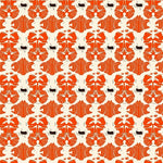Boho Inspired Interlocking Petal Motif With Vintage Appeal (Orange) - ODIKA