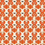 Boho Inspired Interlocking Petal Motif With Vintage Appeal (Orange) - ODIKA