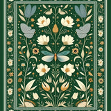 Whimsical Mushroom and Insect Aesthetic(Green)