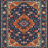 Artistic Distressed Circular(Blue)