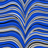 Nordic Minimalist Chevron Streams with Artistic Line Flow (Blue)