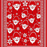 Jolly Bearded Dwarf Snowy Crystal Decorative Arc Entrance(Red)