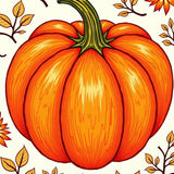 Autumn Harvest Pumpkin Decorative Accent(Orange)