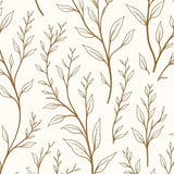 Enchanted Forest Branch Symmetrical Motif(Brown)