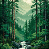 Rustic Forest Canopy Aesthetic(Green)