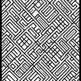 Timeless Farmstead Lattice Featuring Intersecting Diagonal (Black) - ODIKA