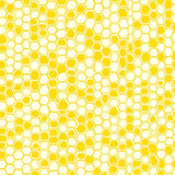 Honeycomb Hexagonal Modern Abstract Artistic Vibrant Decorative(Yellow)