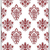 Damask with Heirloom Filigree Florals (White) - ODIKA