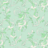 Botanical Vine Scrollwork Ornamental(Green)