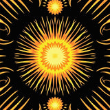 Celestial Abstract Contemporary Artistic Motif (Black)