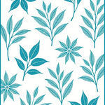 Enchanted Garden Botanical Floral Delicate Nature Inspired Serene (Blue) - ODIKA