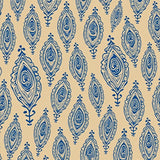 Teardrop Motif Artistic with Paisley Inspired Swirl (Beige) - ODIKA