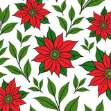 Poinsettia Bloom Slip Resistant Christmas Style(Red)